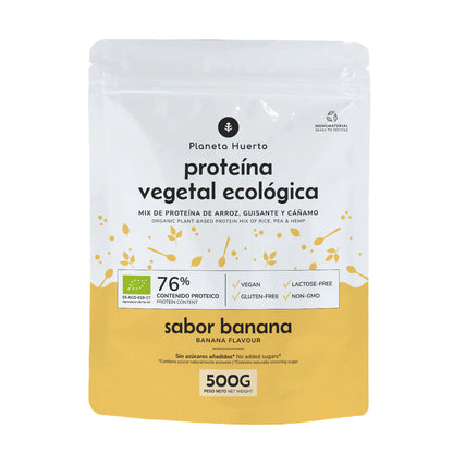 Pflanzliches Eiweiß ECO 76% Banane Planeta Huerto 500 g