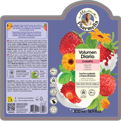 Shampoo mit Quarkmilch und Walderdbeeren, Mama Pharmelia, 500 ml