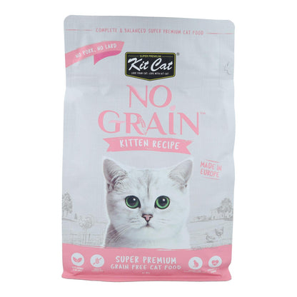 Kit Cat No Grain Cat Food - Kitten Recipe 1 kg Natuurlijke voeding voor kittens