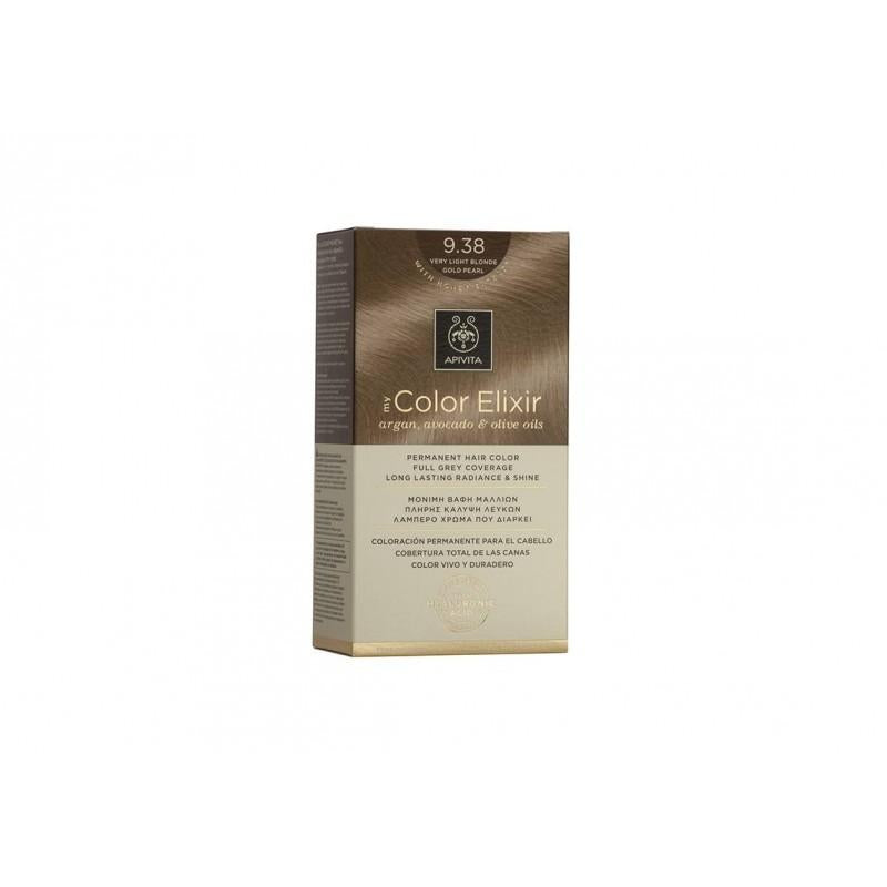 Teinture My Color Elixir N9.38 Blond très clair doré nacré Apivita