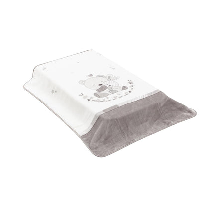 Babydecke 110 x 140 cm. Cambrass in verschiedenen Farben Star Celeste