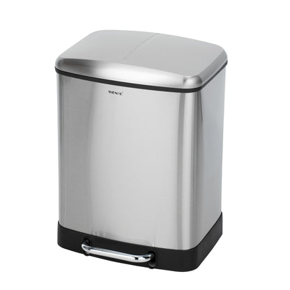 Pattumiera con pedale in acciaio inossidabile Easy Close Studio Duo, 2 x 20 l.