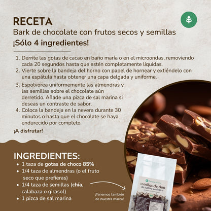 Schokoladentropfen 85% Kakao ECO Planeta Huerto 200 g