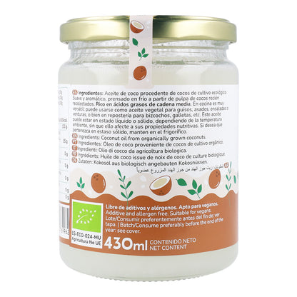 Pack 2x ECO Planet Orchard huile de coco vierge 500 ml