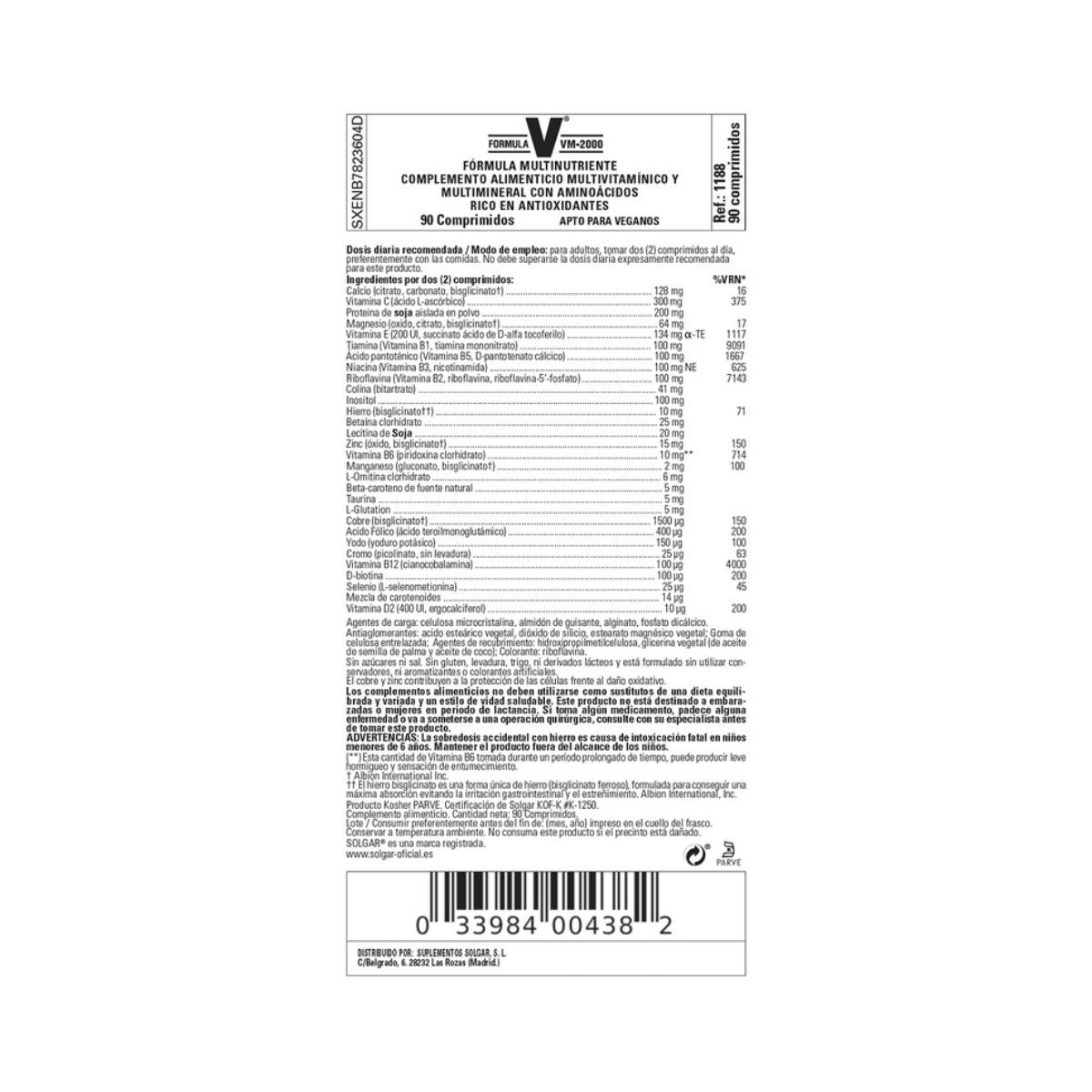 Formule VM-2000 90 tabletten