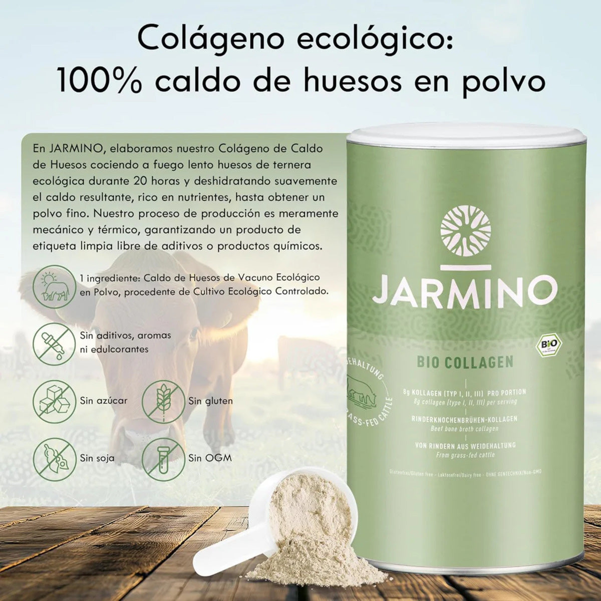 Collagène bio en poudre Jarmino 300 g