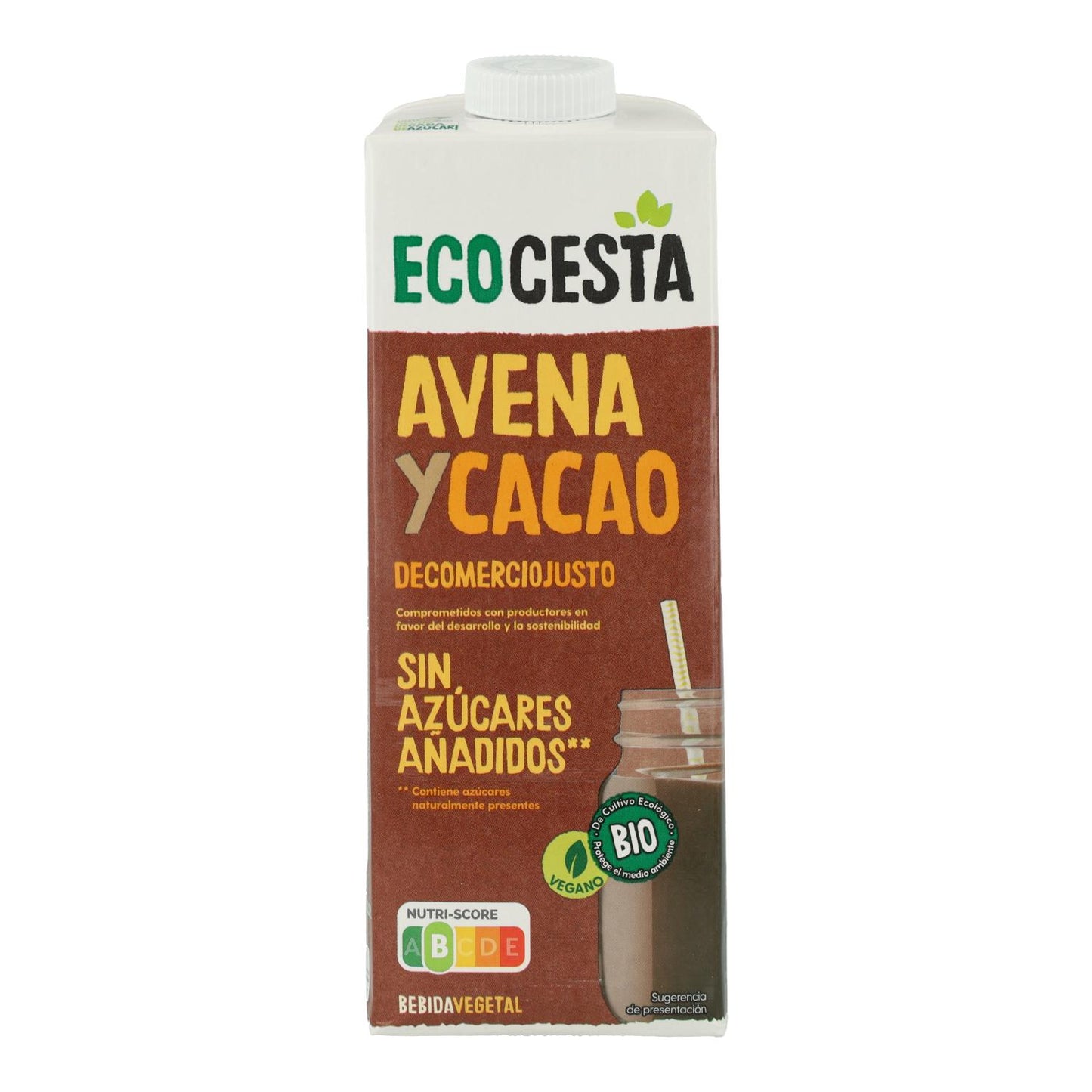 Organic Oat and Cocoa Plant-Based Drink, 1L Ecocesta