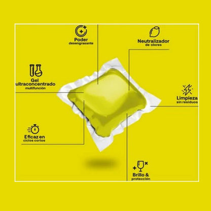 Geschirrspülmittel in Gelform Eco FLOPP  110 Kapseln