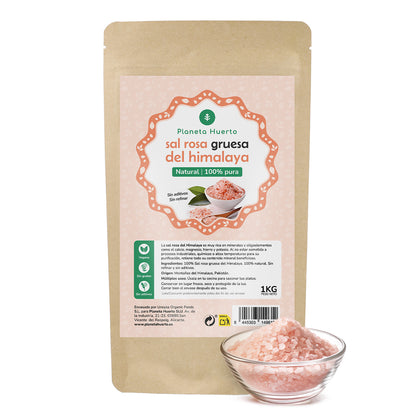 Grovt rosa Himalayasalt Planeta Huerto 1 kg