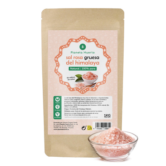 Gros sel rose de l'Himalaya Planeta Huerto 1 kg