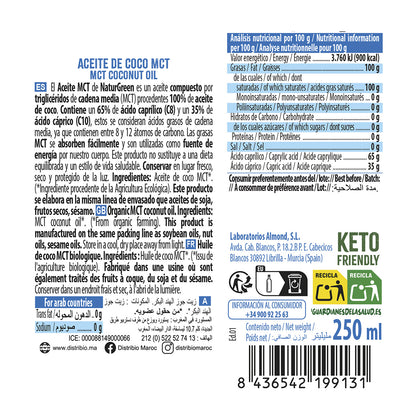 Bio-MCT-Kokosöl NaturGreen 250 ml