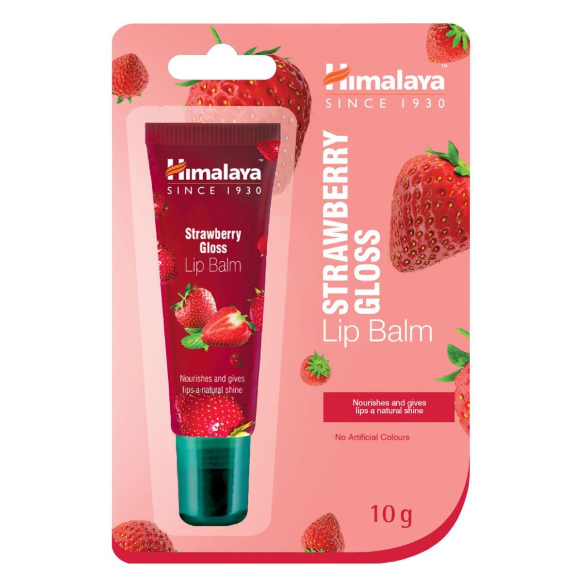 Baume à lèvres gel brillant à la fraise Himalaya 10 g