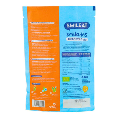 SMILADO organic apricot and banana, 100% fruit flash ice cream for children SMILEAT
