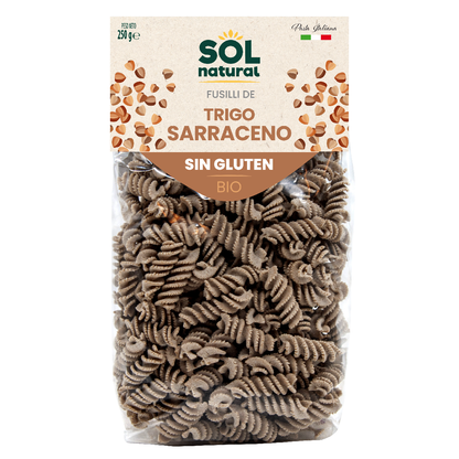 Glutenfri fusilli av glutenfri bovete Sol Natural 250 g