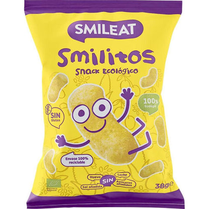 Pack of 2 Smilitos, organic corn sticks Smileat, 38 g