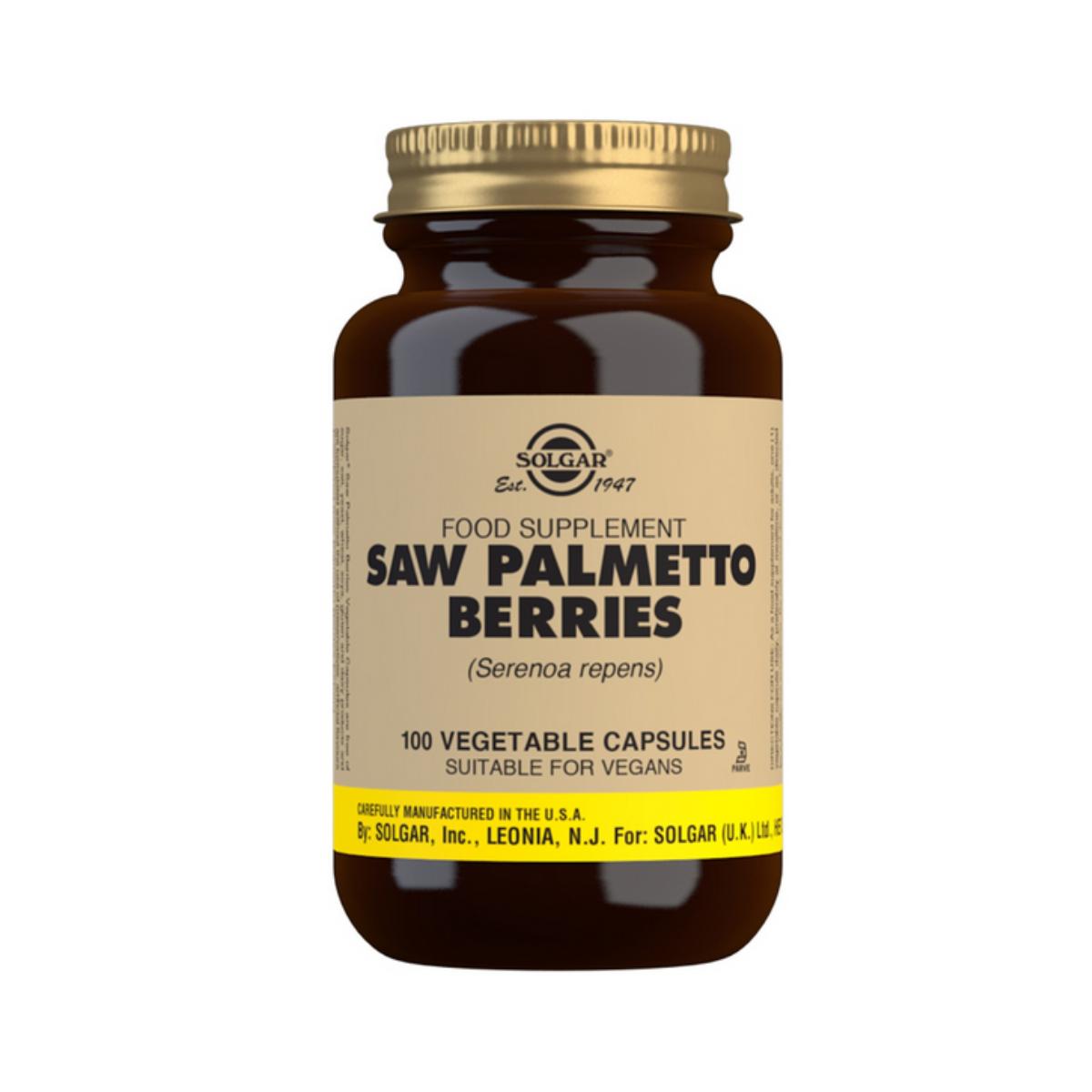Sabal (Saw Palmetto), 100 vegetabiliska kapslar