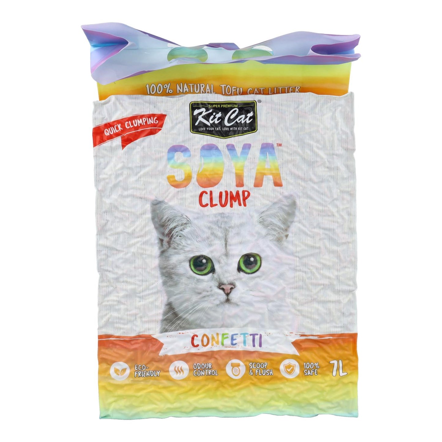 Zestaw Cat Arena Eco SoyaClump - Confetti 7 L Żwirek dla kotów