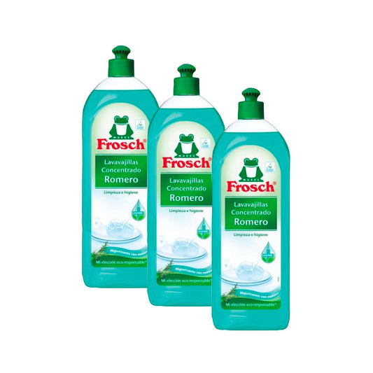 3er-Pack Frosch Rosmarin Geschirrspülmittel 750 ml