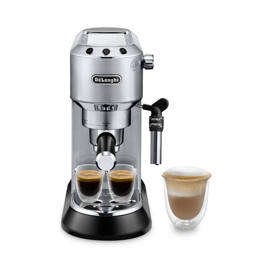 Delonghi Dedica Maestro Manuelle Espresso- und Cappuccino-Kaffeemaschine EC685.M Metall