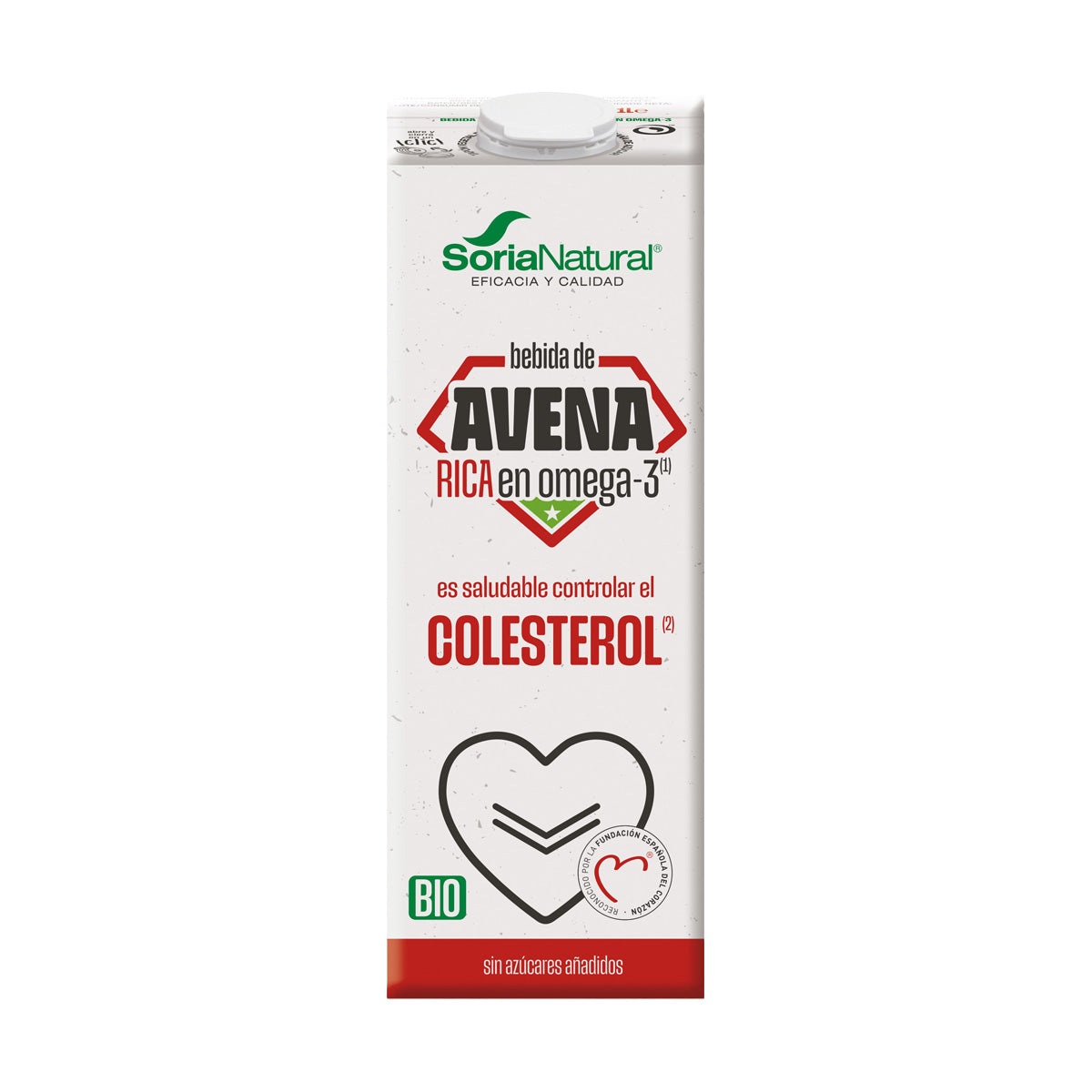 Bevanda biologica all'avena ricca di Omega 3, Soria Natural, 1 L