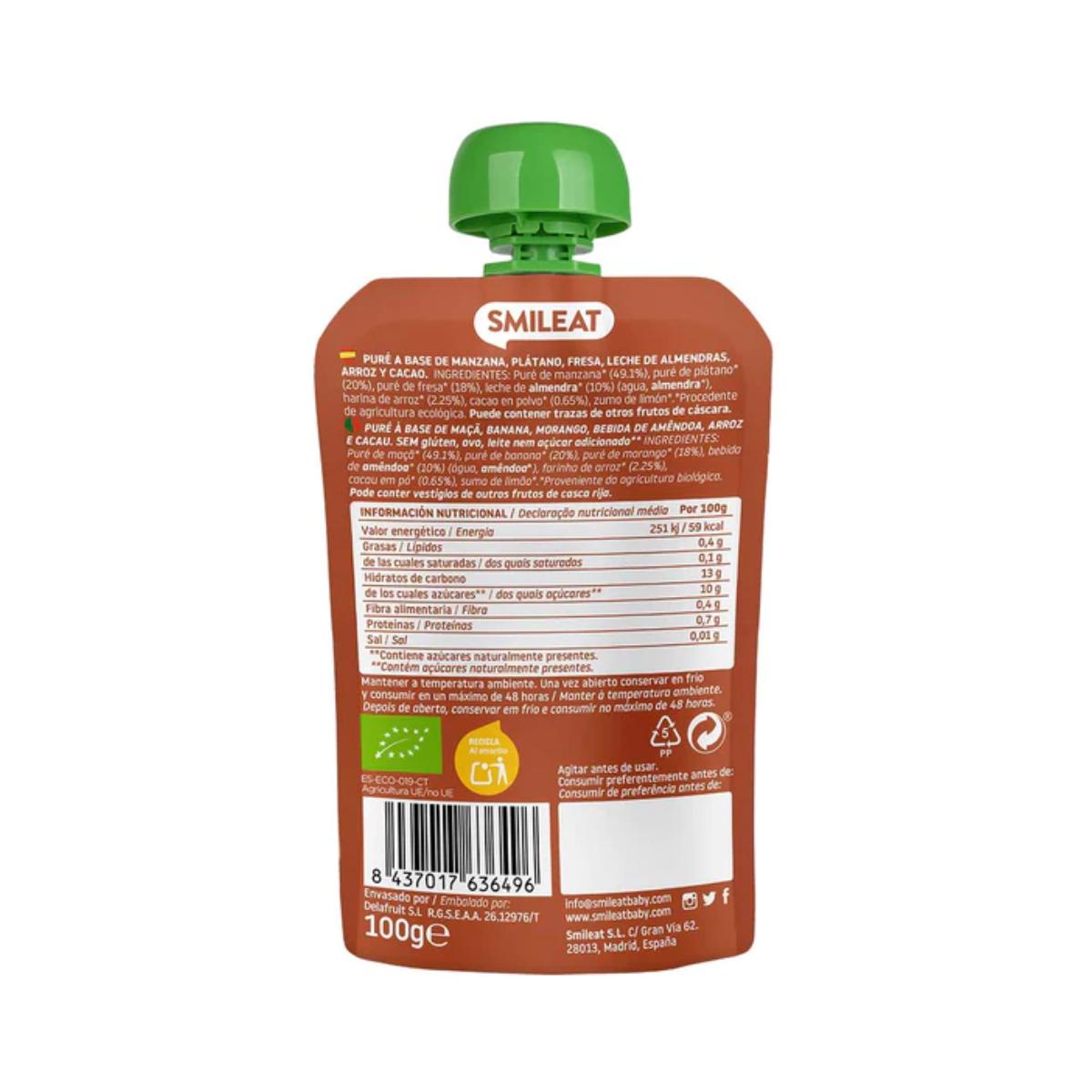 Beutel Mandel, Kakao und Erdbeere ECO Smileat, 100 g