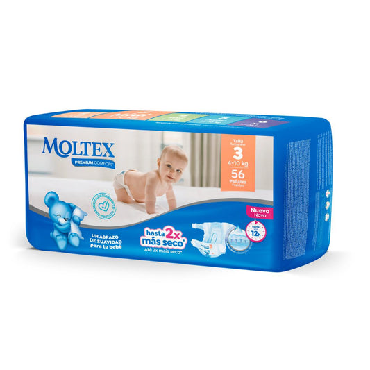 Moltex Premium Comfort Nappies Size 3 (4-10 kg) 56 pcs