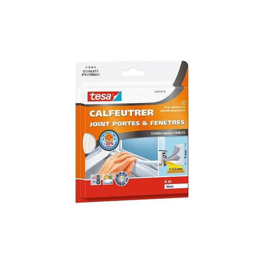 Rubber weatherstripping Profile E 6m x 9mm brown