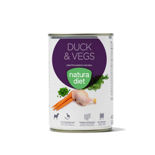 Natura Diet Dog Duck & Vegs Nassfutter für Hunde 400 g