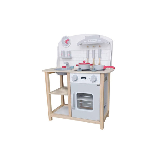 Kuchnia drewniana szara Andreu Toys