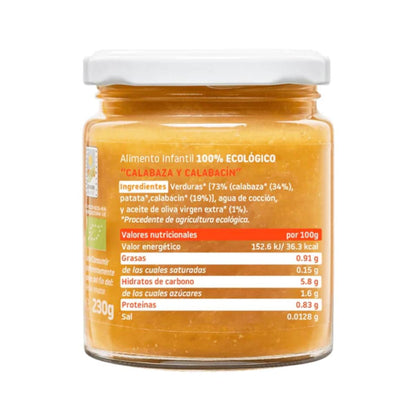 PROMO 3x Petit pot BIO potiron et courgette +6 mois Smileat, 230 g