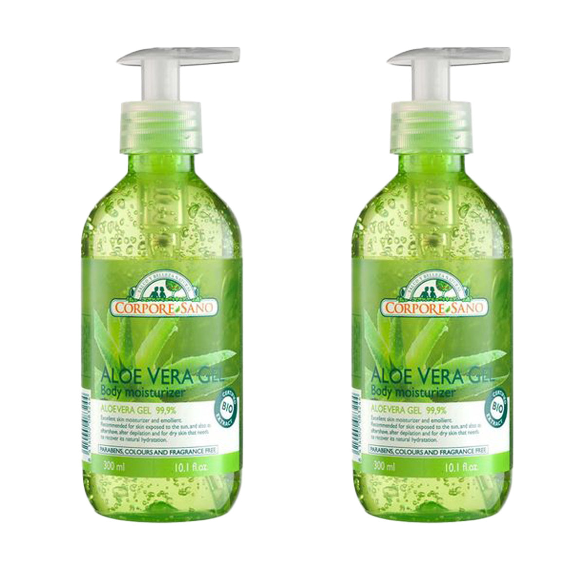 2er-Pack Corpore Sano Aloe Vera Gel für die Haut 500 ml