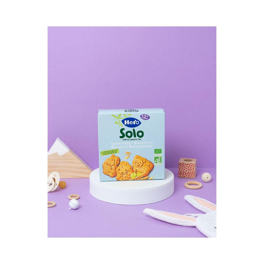Confezione da 7 biscotti a forma di animali Solo Cereali 100 g-Hero Solo
