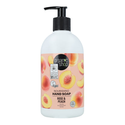 Organic Shop Nourishing Peach Pink Hand Soap 500 ml
