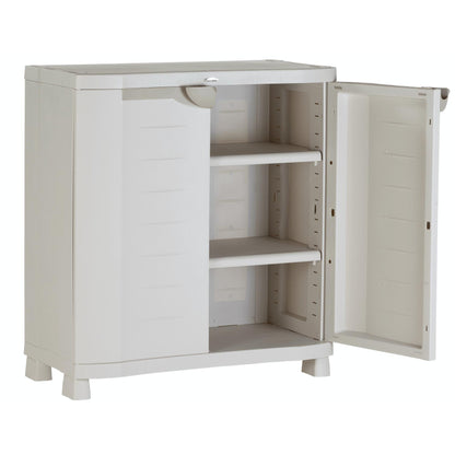 Halbschrank 90 cm Space Saver Plastiken Beige (überholt)
