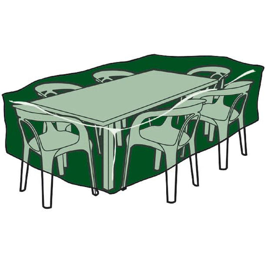 Copritavolo e coprisedie rettangolari in polietilene 130 x 79 x 71 cm