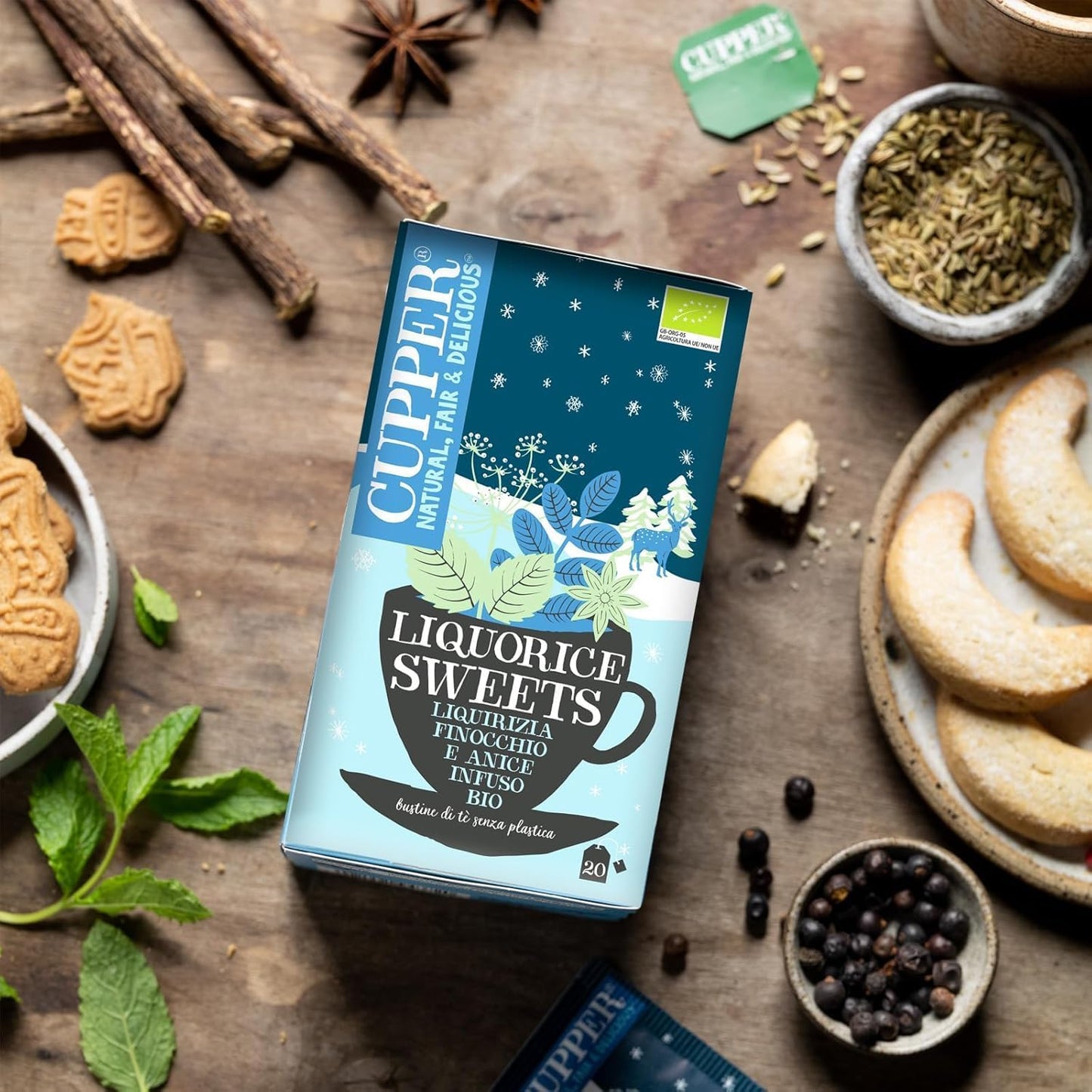 Winter-Süßholz-Bio-Cupper-Aufguss, 20 Teebeutel