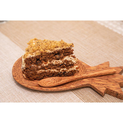 Piatto in legno di cocco a forma di ananas 25 x 11 cm