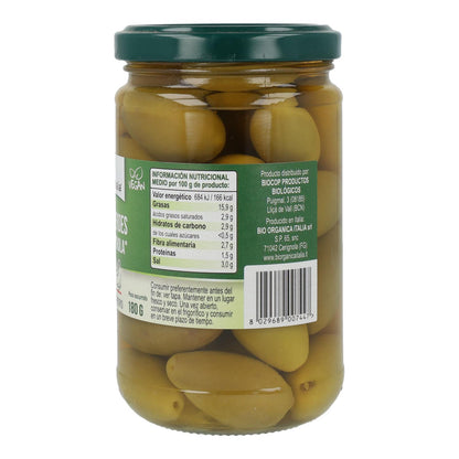 Riesige grüne Oliven Bio Organica Italia 280 gr