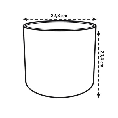 Pot de fleurs recyclé Ocean Round Elho vert pacifique 18 cm