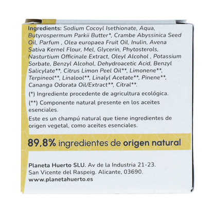 Planeta Huerto Olive & Honig Feuchtigkeitsspendendes Festes Shampoo 85 g
