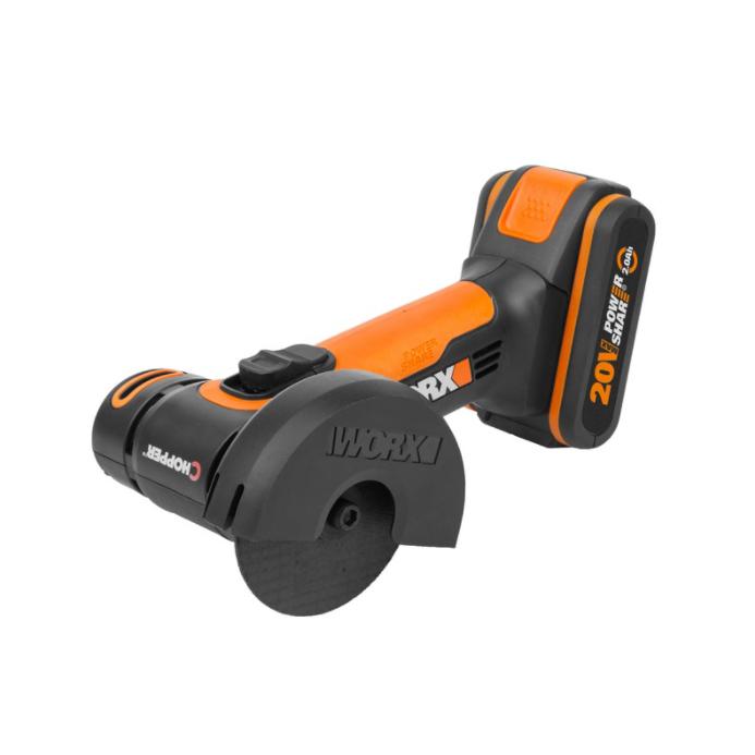 Mini szlifierka Chopper 76 mm 20 V 1 akumulator 2,0 Ah - Worx 1 akumulator 4,0 Ah