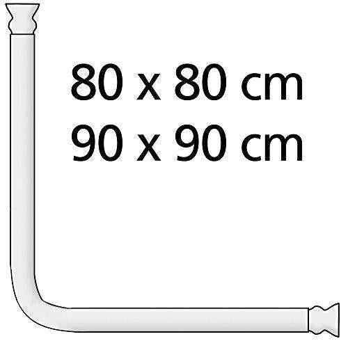Set di barra per doccia angolare Bianco