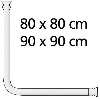 Set di barra per doccia angolare Bianco