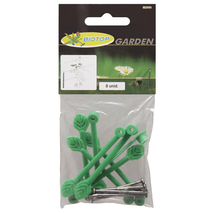 Morsetto per rampicanti con chiodo Biotop 8 pz