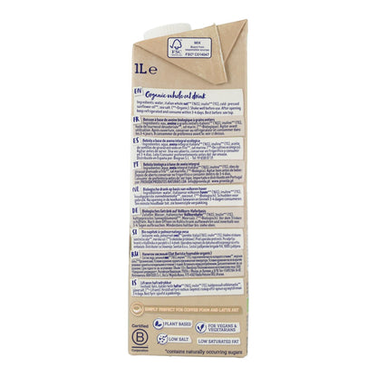 Confezione da 6 bevande all'avena Barista BIO Isola Bio, 1L