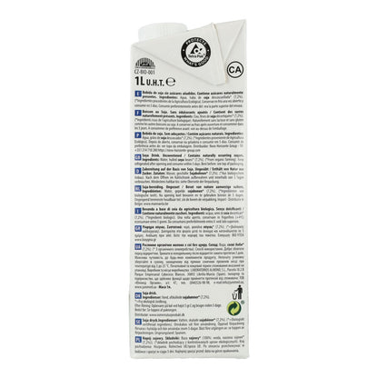 Pack 6 x Boisson au soja Nature BIO sans sucres NaturGreen 1 L