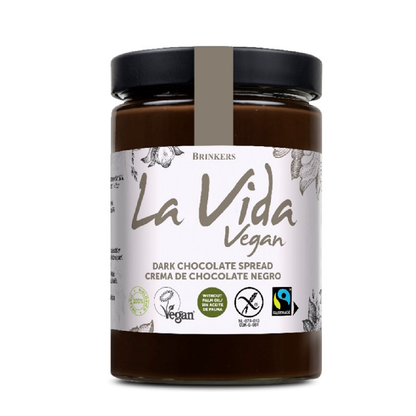 Vegane, glutenfreie Zartbitterschokoladencreme, La Vida Vegan, 270 g