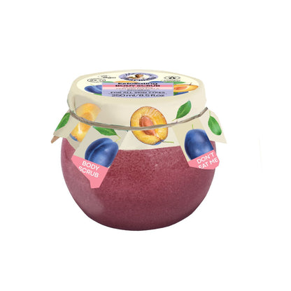 Renovierendes Körperpeeling mit Pflaumen aus biologischem Anbau, Mama Pharmelia, 250 ml