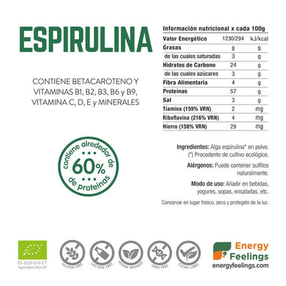 Spirulina-Pulver ECO Energy Feelings 200 g