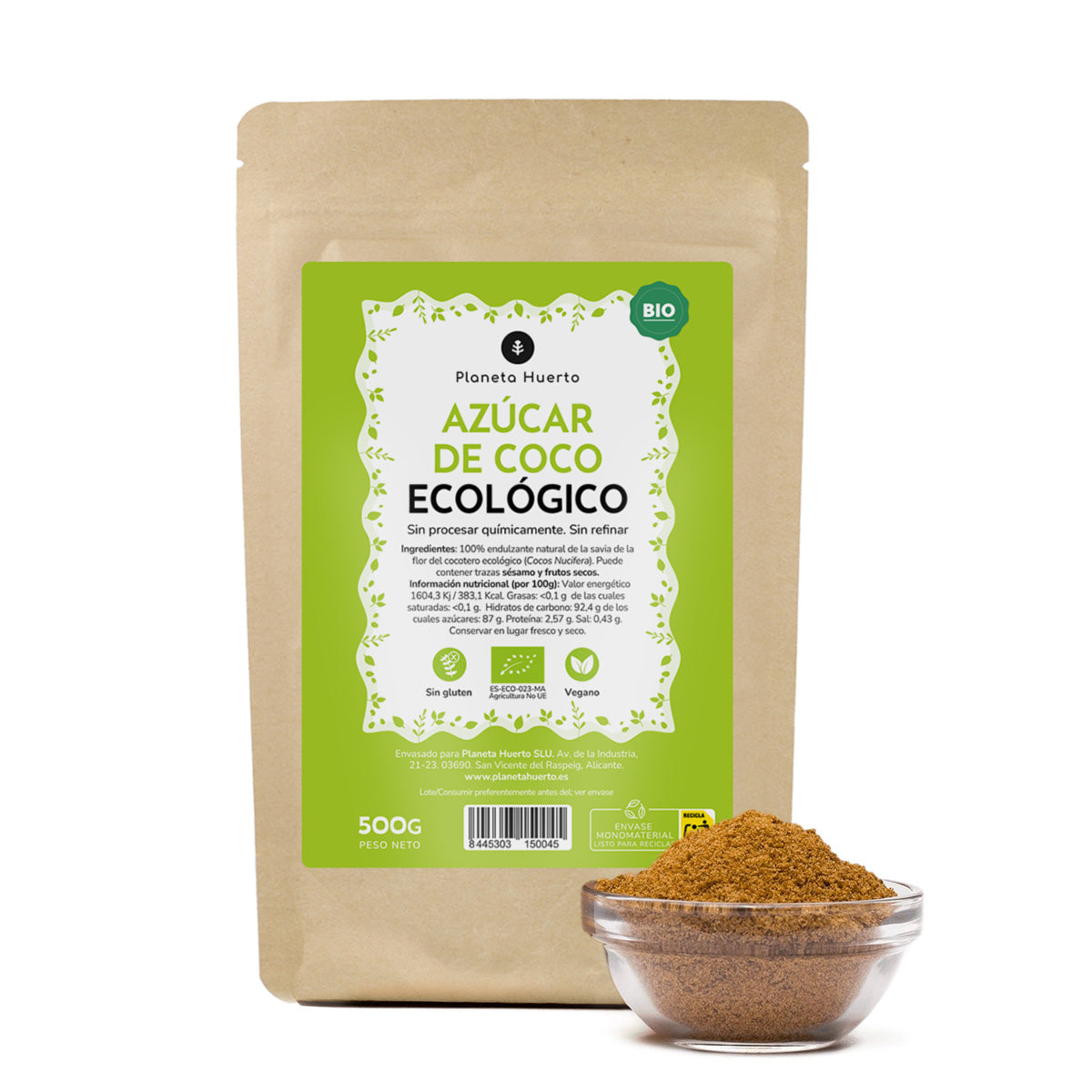 Kokossuiker ECO Planeta Huerto 500gr